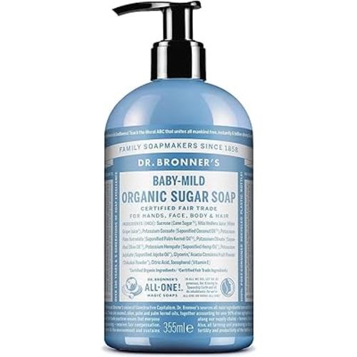 Dr. Bronner's - Organic Sugar Soap Baby Mild 355 ml Black
