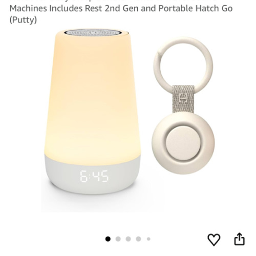 Hatch for Baby Sleep Bundle: Home & Travel Sound Machines Includes Rest 2nd Gen and Portable Hatch Go (Putty)