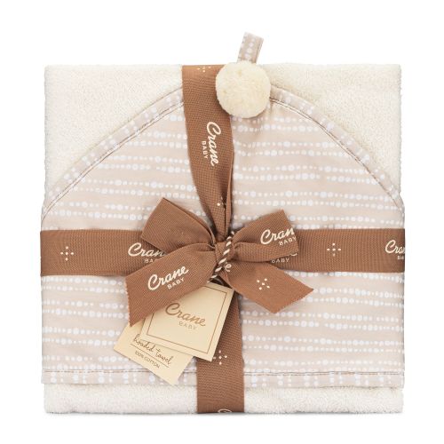 Cove Baby Hooded Towel - Dot Pattern | Crane Baby
