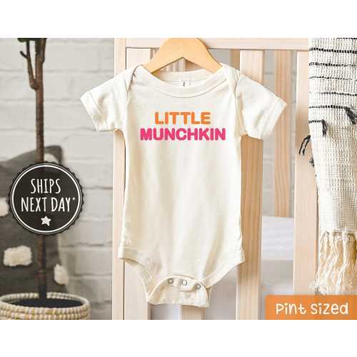 Little Munchkin Baby Onesie® - Funny Food Baby Onesie®s - Cute Donut Bodysuit