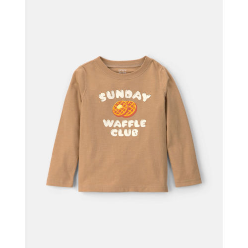 Toddler Boy 'Sunday Waffle Club' Long-Sleeve Graphic Tee - Brown | Carter's