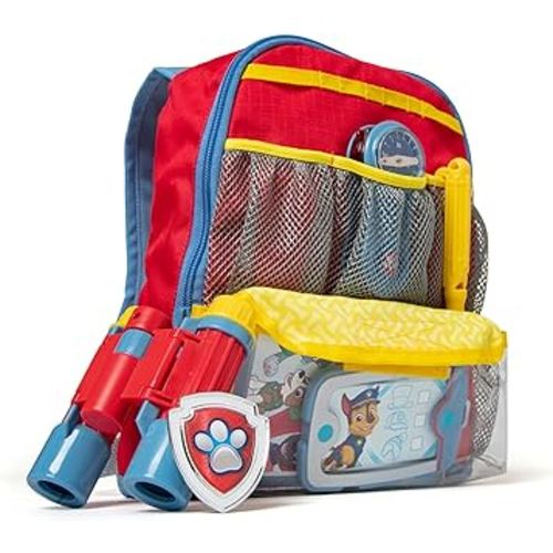 Melissa & Doug PAW Patrol Pup Pack Backpack, Adventure-Ready PAW Patrol Toys for Kids with Whistle, Binoculars, & Mission Cards, Preschool Toys for Girls & Boys Ages 3+