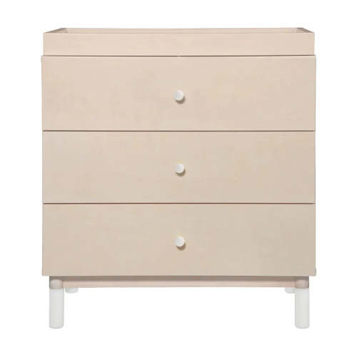 Gelato 3-Drawer Changer Dresser - Natural and White