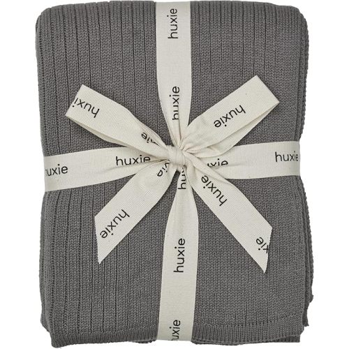 Knitted Organic Cotton Baby Blanket- Swaddle Blanket, 30" x 40" Soft Receiving Blanket for Newborn (Soft White)