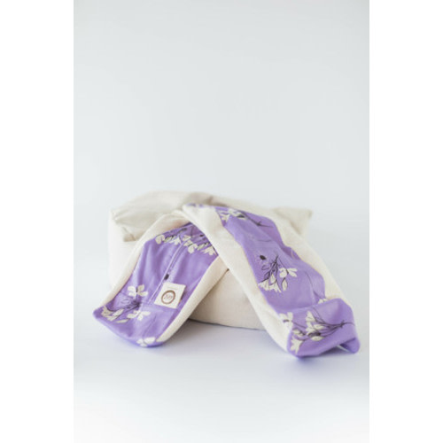 organic nesting pillow slipcover in periwinkle