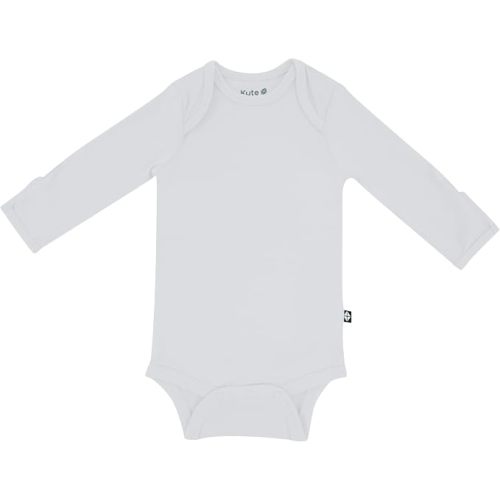 KYTE BABY Soft Bamboo from Rayon Long Sleeve Unisex Bodysuit, 0-24 Months