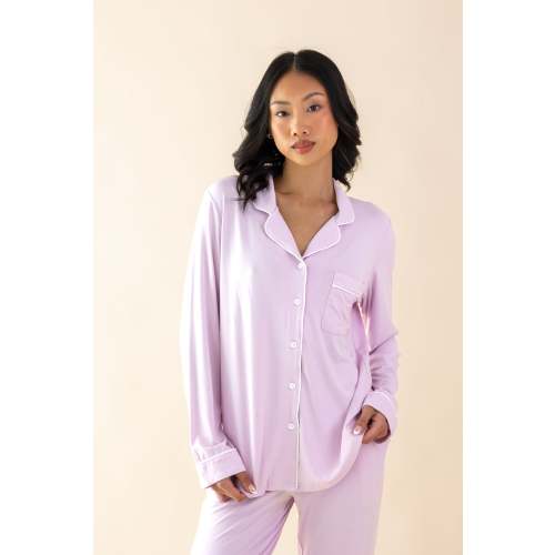 Long-Sleeved Women's Pajama Set in Thistle