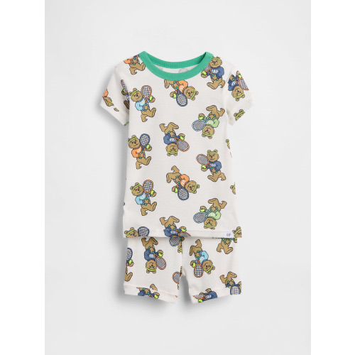 Baby & Toddler Organic Brushed Cotton Brannan Bear Tennis PJ Short Set