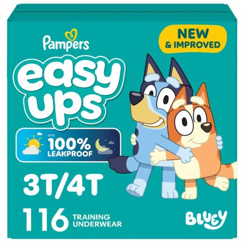 Size 3T-4T-Pampers Easy Ups Bluey Training Underwear