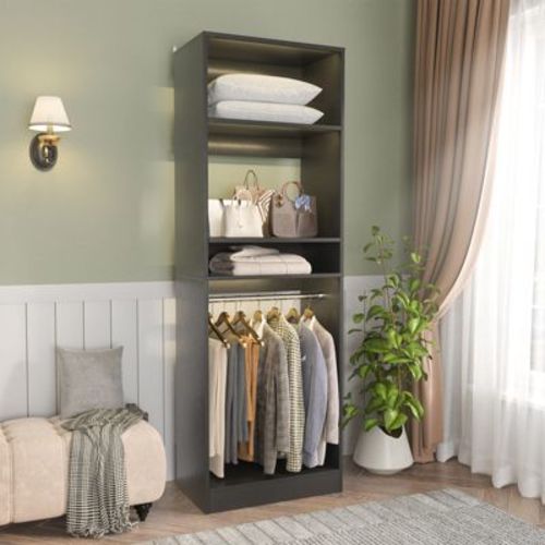Aheaplus Closet System with 2 Hanging Rods