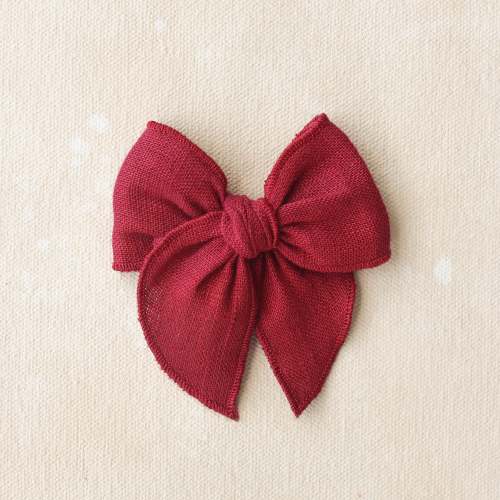 Mini Fleur Bow Clip // Holly