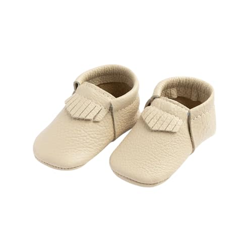 Freshly Picked First Pair City Leather Moccasins - Unisex Baby Shoes, Soft Sole, Crib Shoes