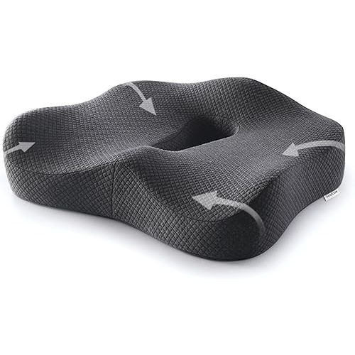 Ultimate Comfort Memory Foam Donut Cushion for Women/Men Donut Cushions for Sitting Postpartum Pillow Doughnut Pillow for Extra Large Size for Office Chair, Car, and Home Seating