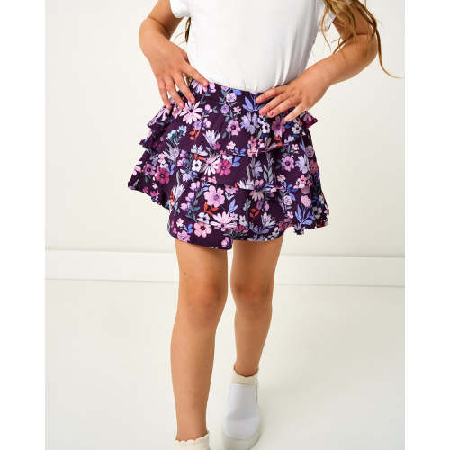 Violet Meadow Ruffle Skort - Little Sleepies