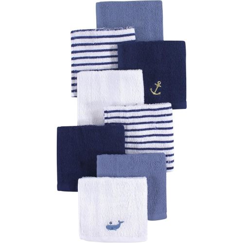 Hudson Baby Unisex Baby Super Soft Cotton Washcloths, Anchor, One Size