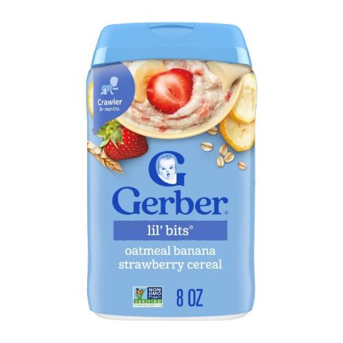 Gerber Non-GMO Baby Food Stage 3 Banana Strawberry Baby Oatmeal - 8oz​