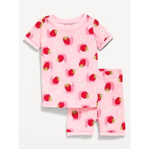 Printed Snug-Fit Pajama Set for Toddler & Baby