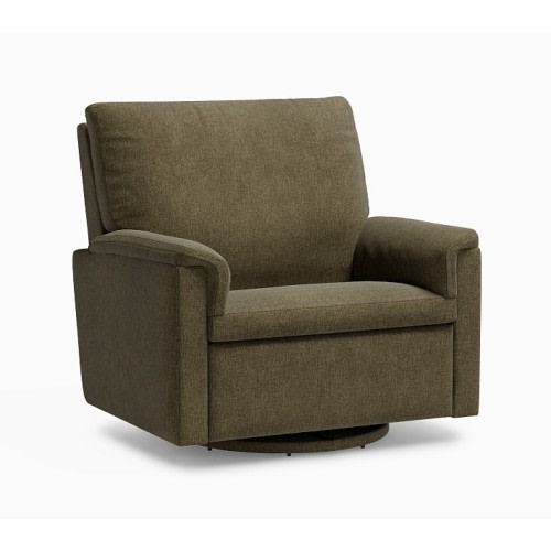 Dream Chair and a Half Stationary Glider Performance Plush Chenille Moss