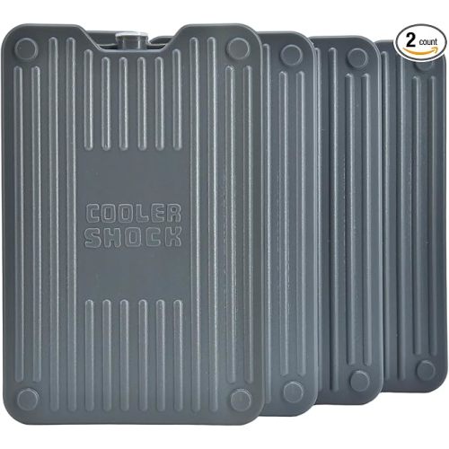 Cooler Shock Ice Packs for Cooler, Reusable, Long Lasting, Cold Freezer Packs for Coolers, Lunch Bags & Totes to Keep Food Fresh
