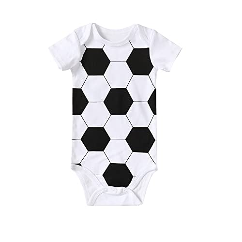 Chichoo Infant Baby Football Baseball Soccer Sport Jersey Outfit Costume Bodysuit Interlock 195 Gsm 0-24 Months