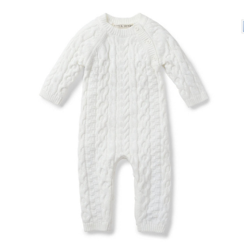 Organic Cable Knit Sweater Romper