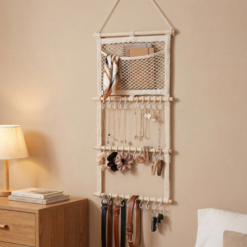 East Urban Home Large Capacity Bow Holder Hair Accessories Wall Hanging Organizer | Wayfair