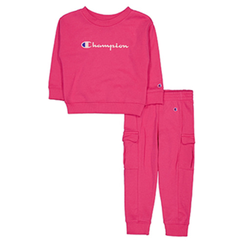 Champion Baby Girls' Sweatshirt and Cargo Joggers Set