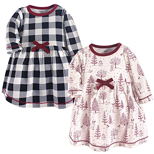 Touched by Nature Baby-Girls Organic Cotton Short-Sleeve and Long-Sleeve Dresses