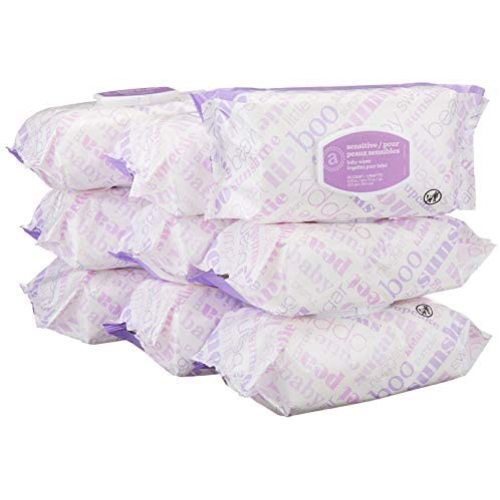 Amazon Elements Baby Wipes, Sensitive, 720 Count Flip-Top Packs