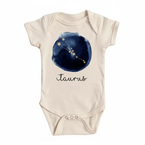 Taurus Zodiac Baby Onesie® Newborn Cotton Bodysuit Baby Shower Gift