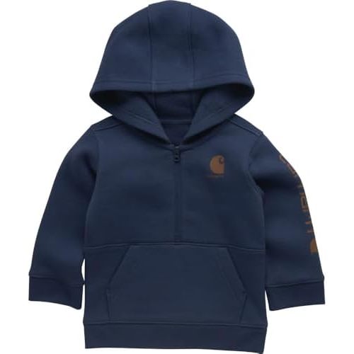 Carhartt Baby & Toddler Boys' Half-Zip Hooded Pullover Sweatshirt