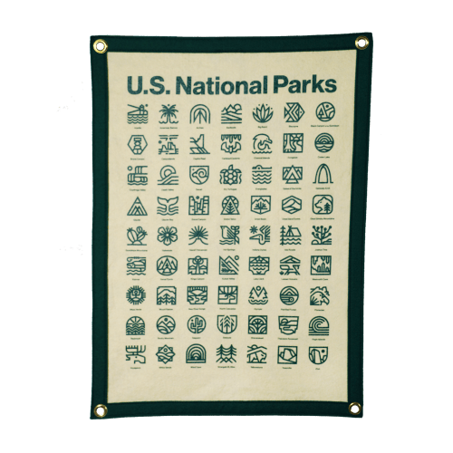 National Parks Camp Flag | Steve Wolf x Oxford Pennant