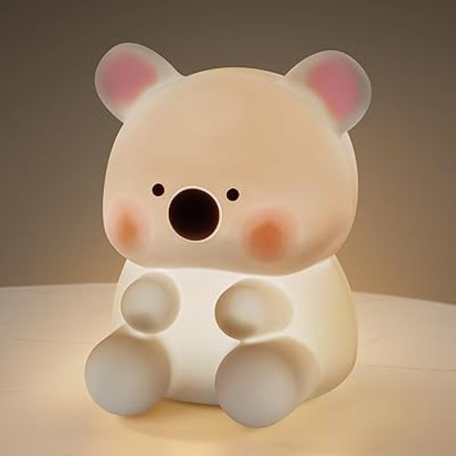 Gelielim Rechargeable Night Light for Kids, Baby Night Light for Nursery Toddler NightLight, 2 Level Brightness and Timer, Touch Night Lamp Squishy Light Childrens Night Lights for Bedroom