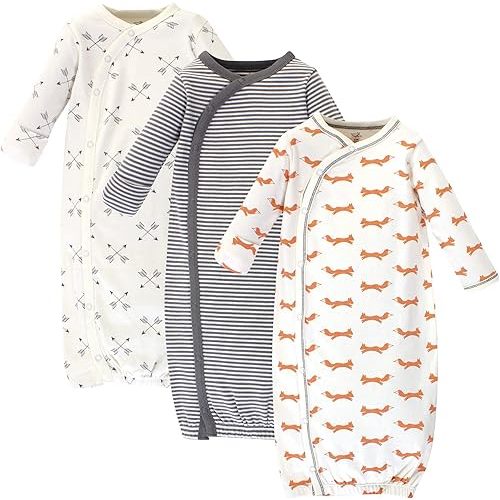 Touched by Nature Baby Girls' Organic Cotton Kimono Gowns