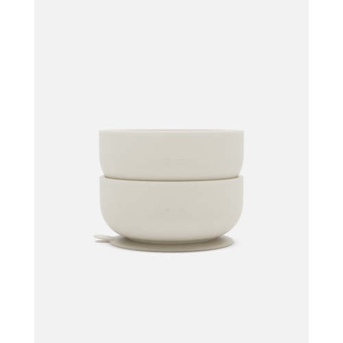 Suction Bowl - Oatmeal / 2 Pack