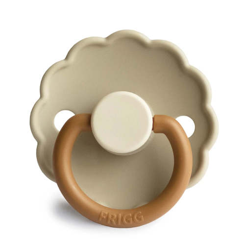 FRIGG Round Pacifier - Daisy Silicone Size 1 - Desert