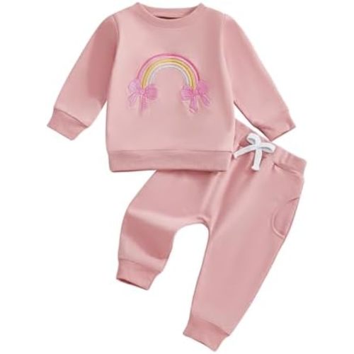 Toddler Baby Girl Fall Winter Clothes Outfits Funny Letter 6 12 18 24 Months 2T 3T Girl Fall Sweatshirt Pant Set
