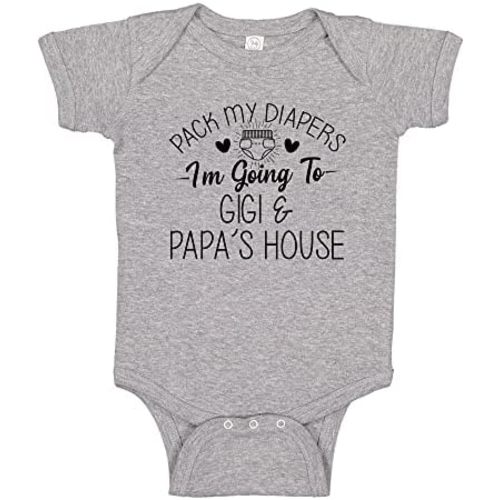 I'm Going to Gigi and Papa's House Funny Gigi & Papa Baby Bodysuit One Piece or Toddler T-Shirt Gift