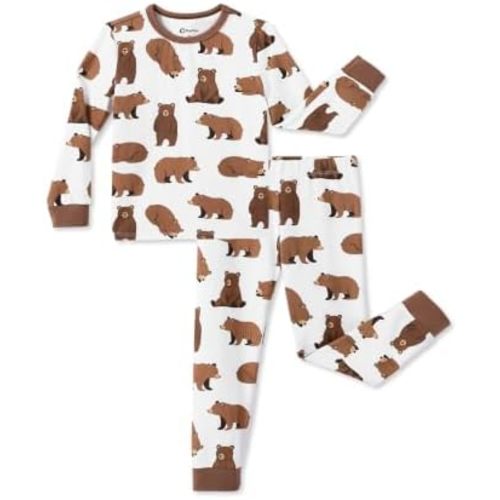 PATPAT Baby & Toddler Pajamas with Organic Cotton, 2-piece PJs for Girl Boy