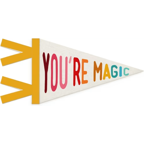 Kids Room Decor Inspirational You're Magic Flag Felt Banner
Motivational Positive Affirmations Wall Hanging Decor for Kids Boy Girl Nursery Room