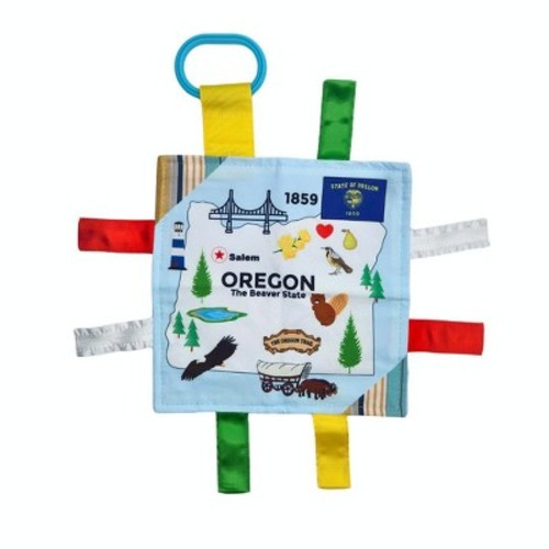 Baby Jack The Learning Lovey Oregon State Baby Tag Crinkle Square Toy That Teaches Facts 8" x 8"