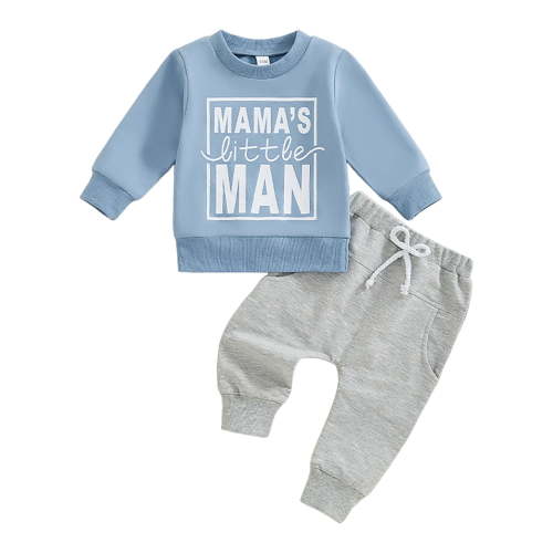 Gerichy Toddler Kids Baby Boy Fall Outfits 1T 2T 3T Letter Print Long Sleeve Tops Pants Winter Clothes Sets