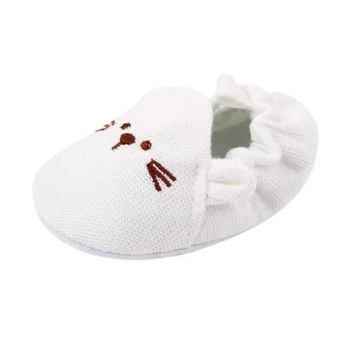 ZACPNCV Toddler Infant Newborn Shoes Summer Cute Knitted Wool Non-slip Baby Walking Shoes Coffee