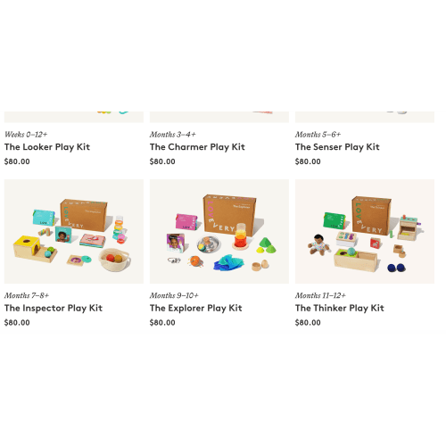 The 0-12 Months Play Kits by Lovevery | Montessori Toy Subscription