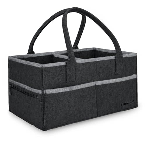 Runsabay. Diaper Caddy Organizer, 8-Pocket Baby Essentials Storage for Nursery, Car & Travel, Foldable Baby Caddy Organizer with Wipes/Diaper Compartments, Great Gift for Newborns, Large Size