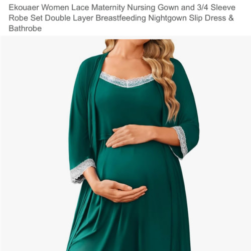 Amazon.com : maternity gown and robe for hospital