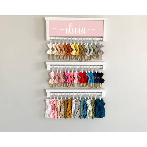 Bow Holder Baby Girl, Headband Holder Baby Girl, Baby Bow Holder, Nursery Decor, White Bow Holder, Baby's 1st birthday gift Baby Shower gift