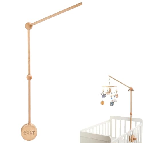 JETM·HH Baby Crib Mobile Arm Holder 36 Inch Large Version Baby Mobile Holder Arm Baby Room Decoration Attachment Safe Anti Slip Mobile Arm for Crib Baby Mobile Hanger