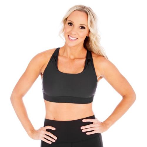 Athena 2.0 Nursing Sports Bra - Black - Love and Fit