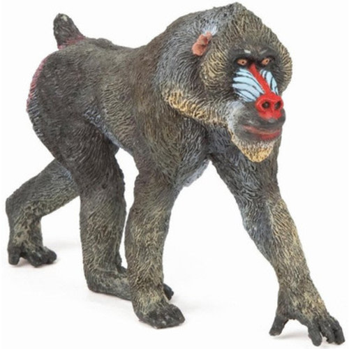 Papo Mandrill #50121 - Vibrant, Colorful Accents on Face